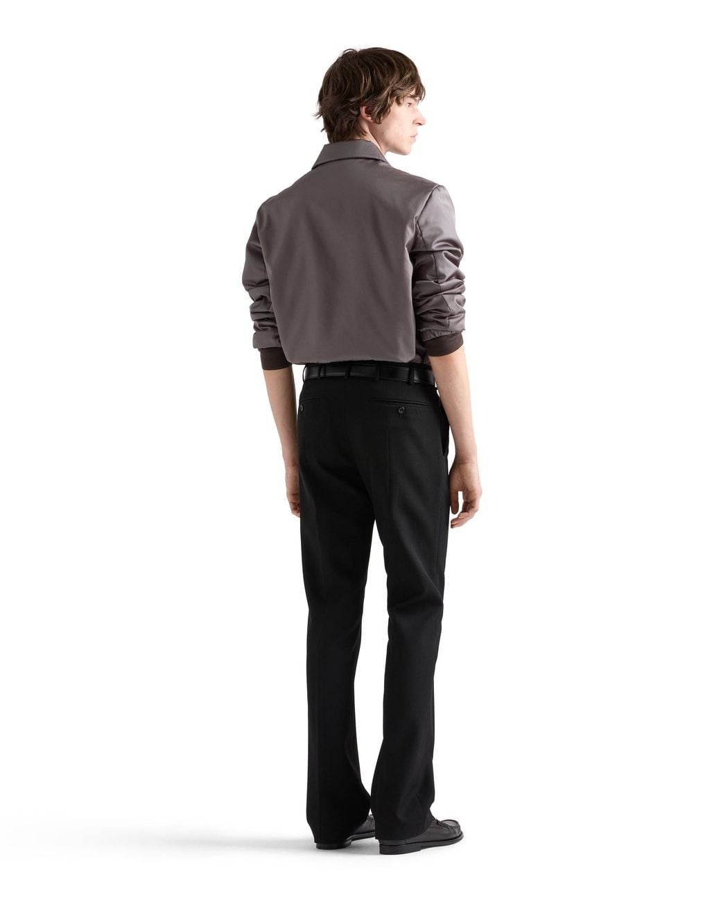 Prada Brown Re-Nylon Blouson Jacket, Iron for men