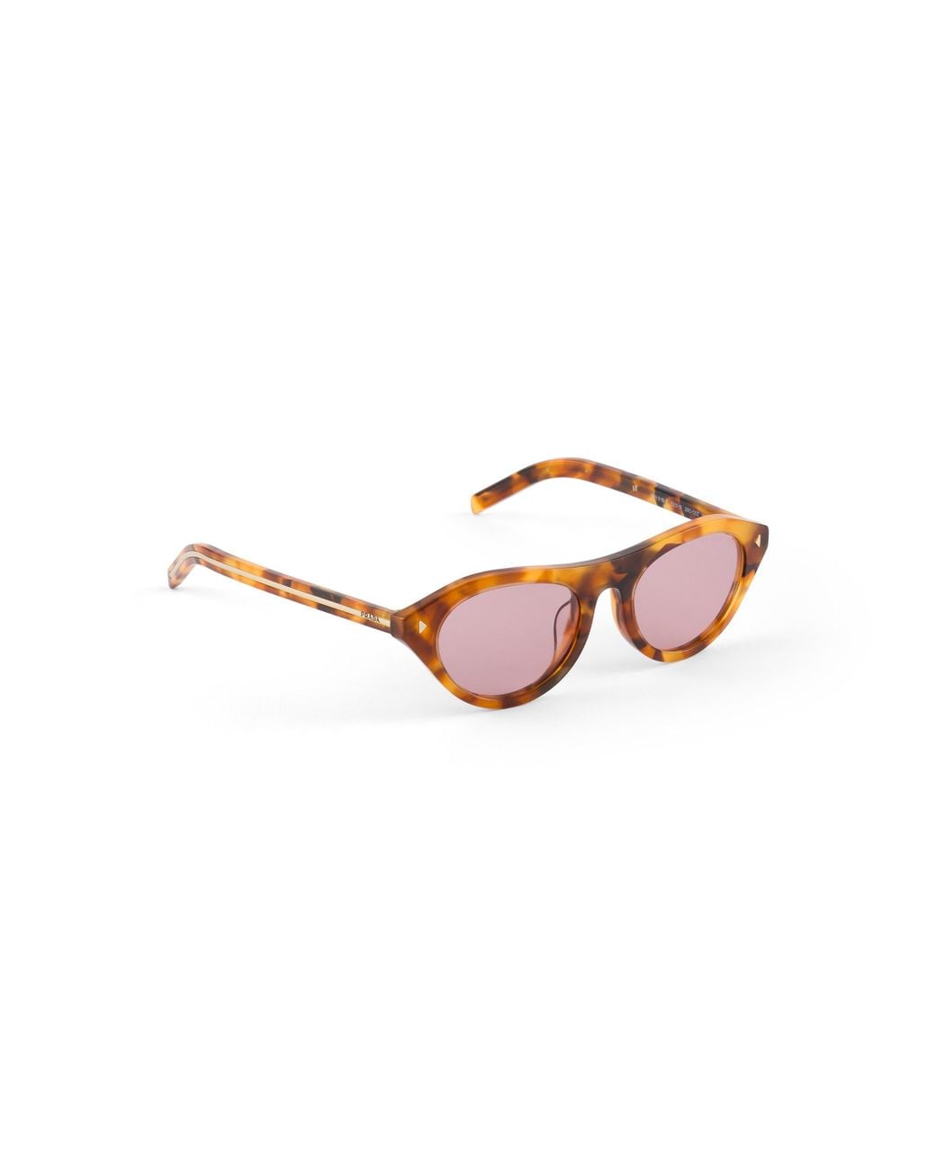 Prada Pink Sunglasses With The Iconic Metal Plaque