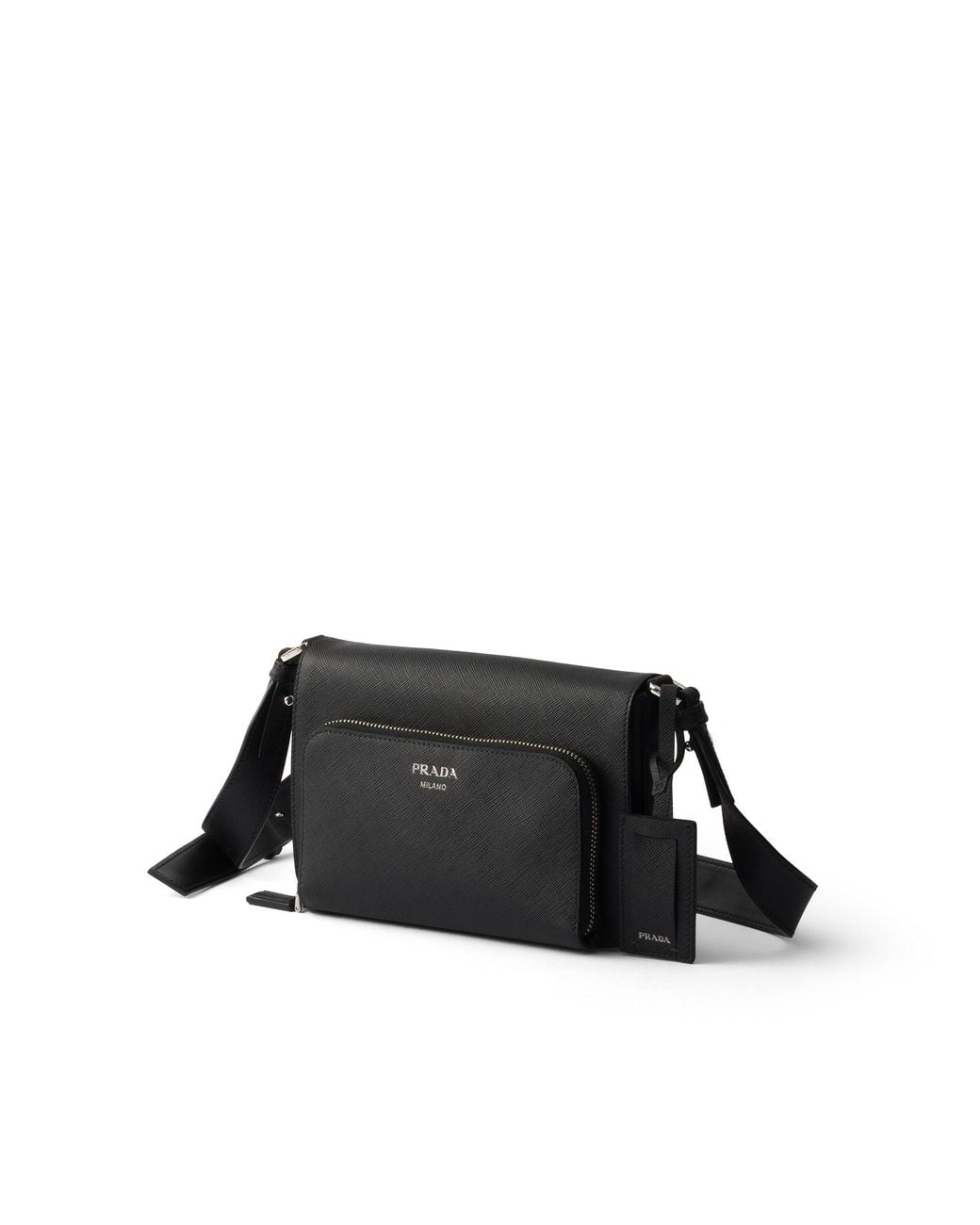 Prada Black Saffiano Leather Shoulder Bag for men