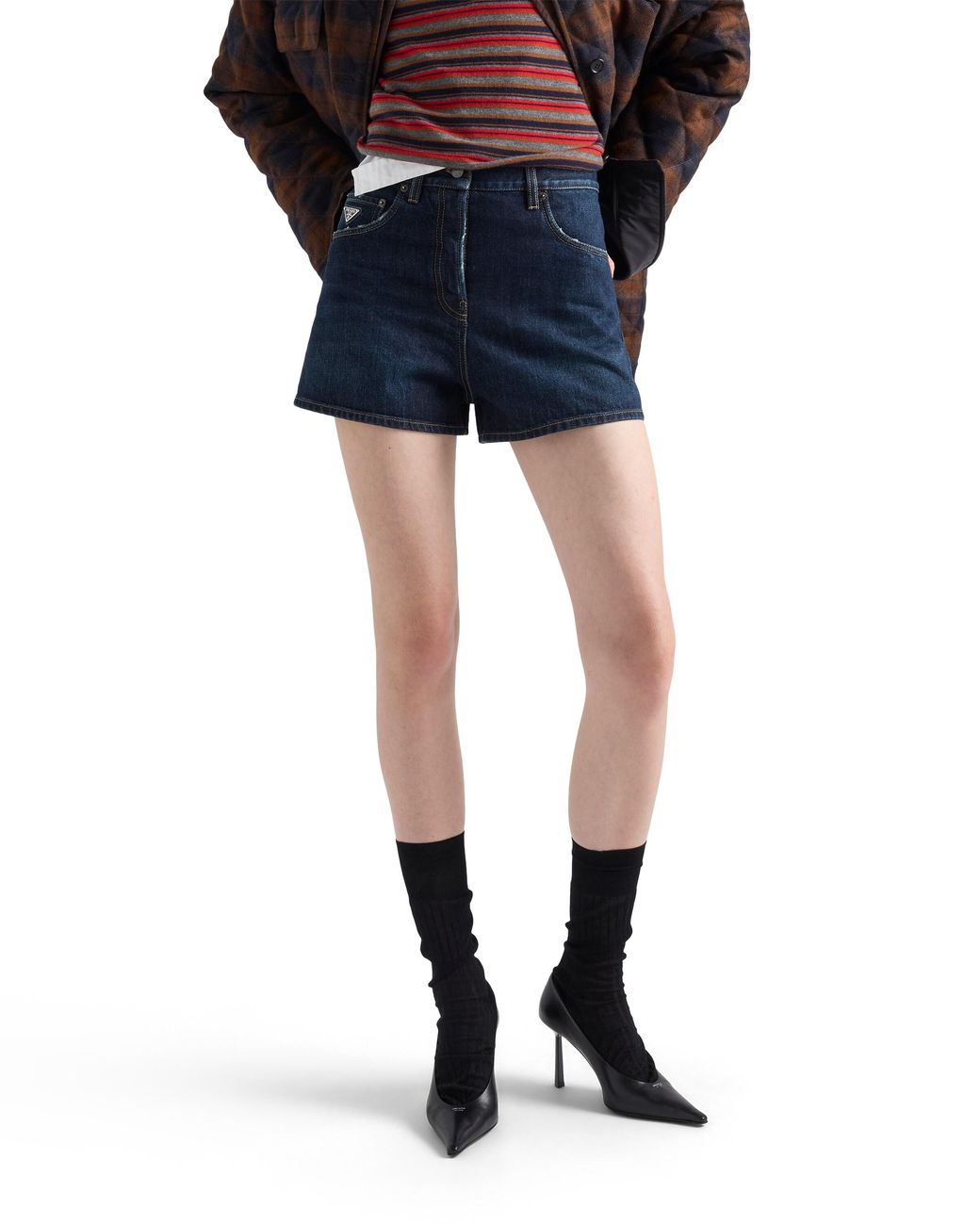 Prada Blue Denim Shorts