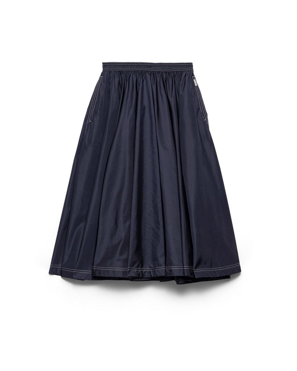 Prada Blue Re-Nylon Lightweight Midi Skirt