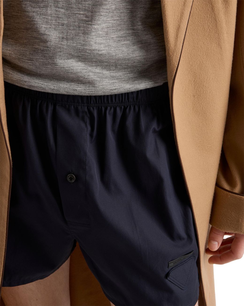 Prada Blue Cotton Boxer Shorts for men