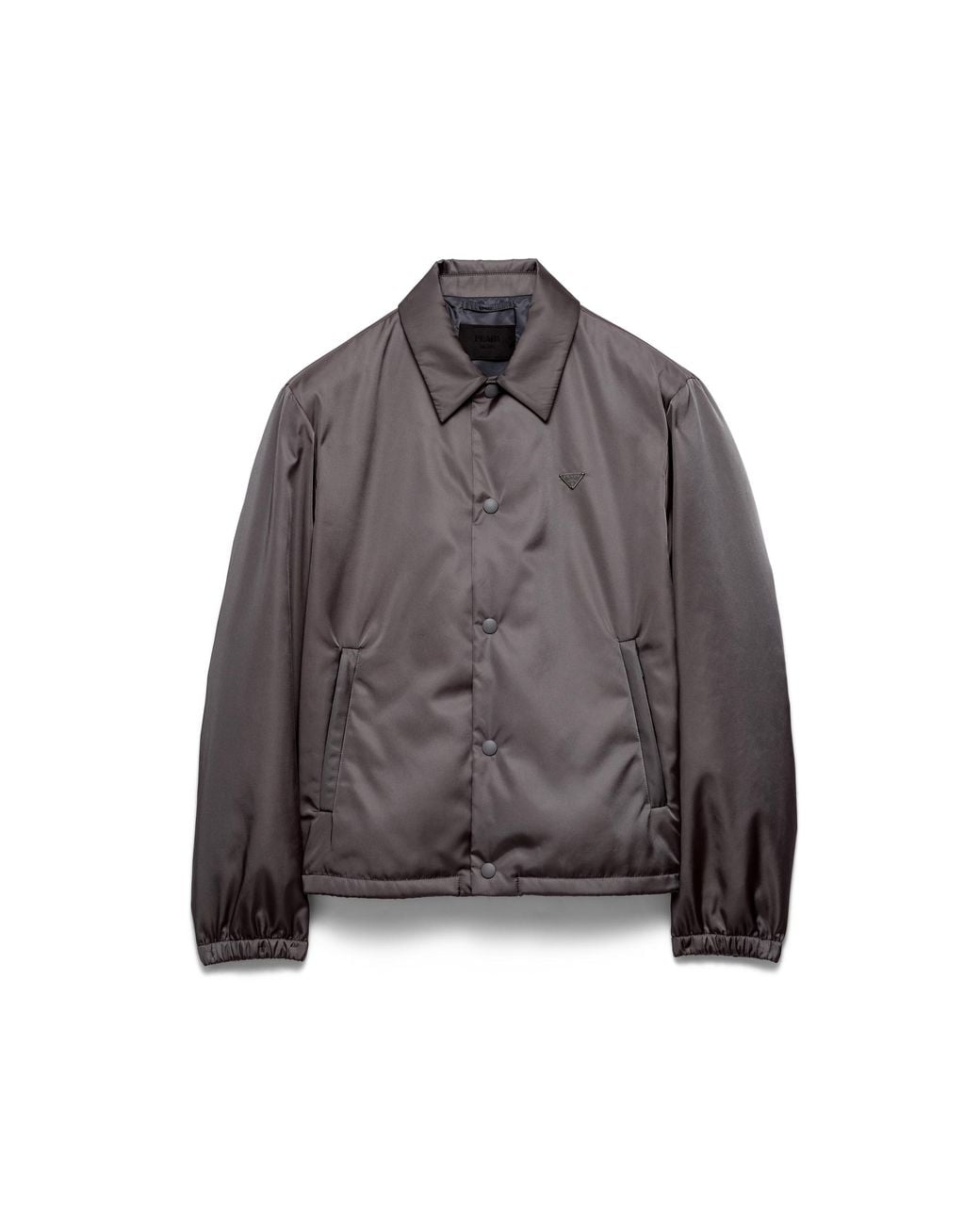 Prada Brown Re-Nylon Blouson Jacket, Iron for men