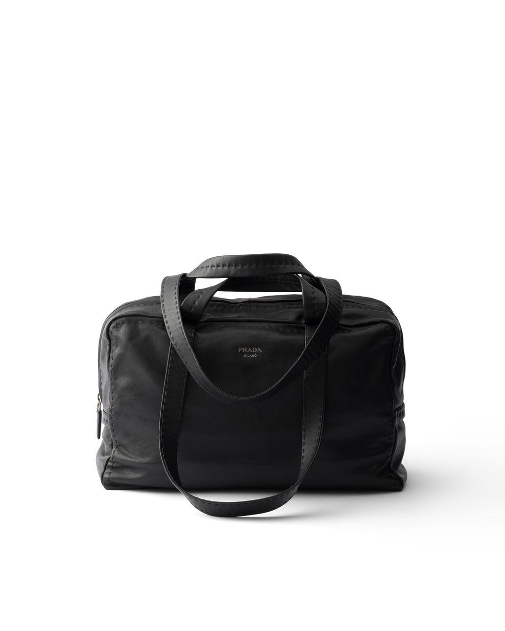 Prada Black Nappa Leather Work Bag for men