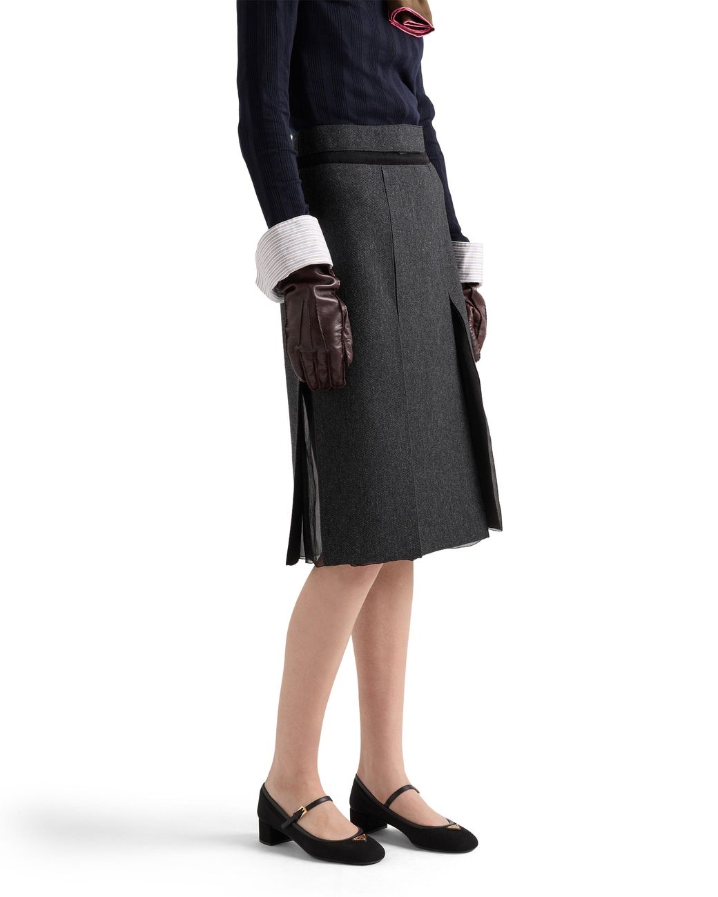 Prada Black Fabric Pumps