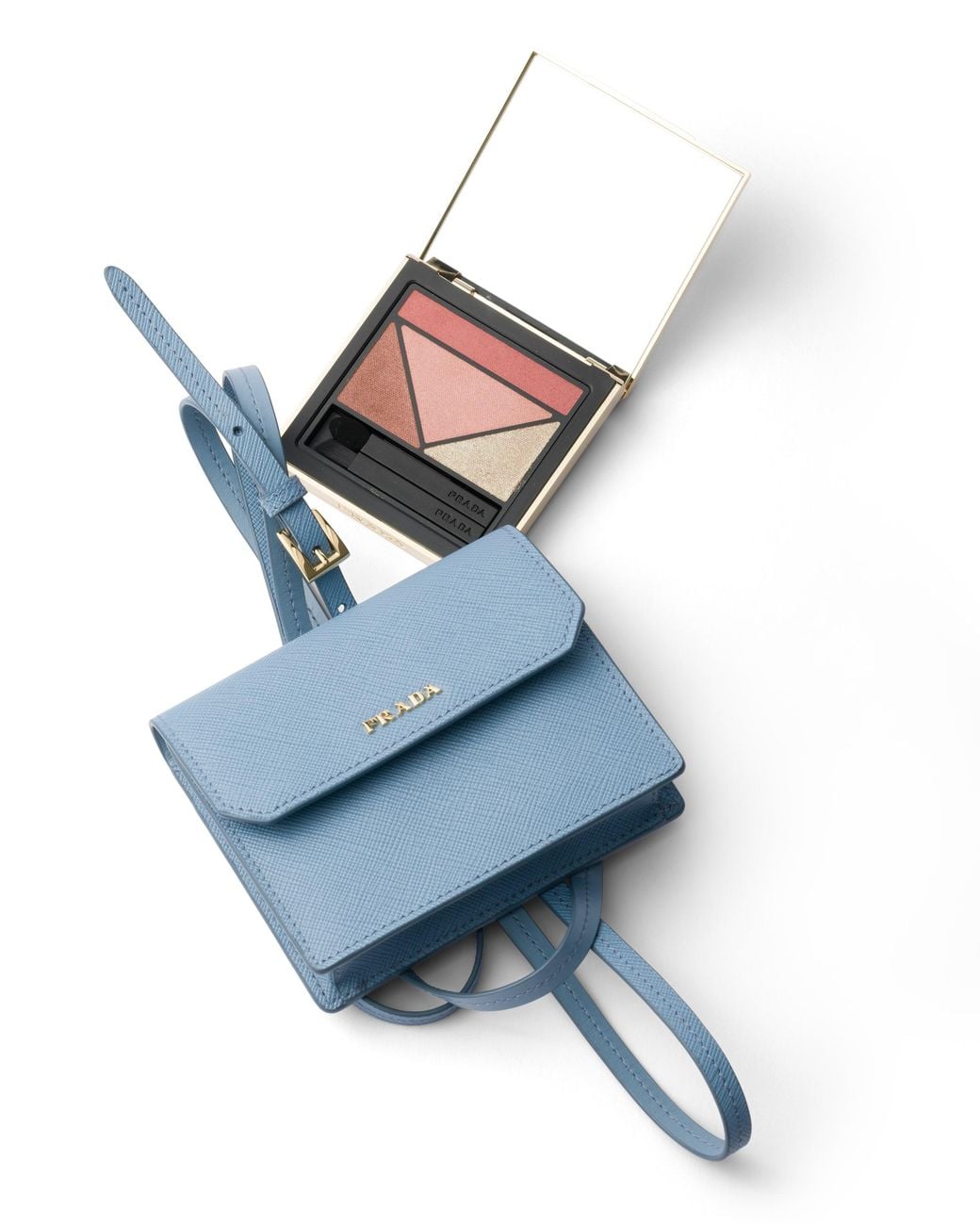 Mini Pouch di Prada in Blue
