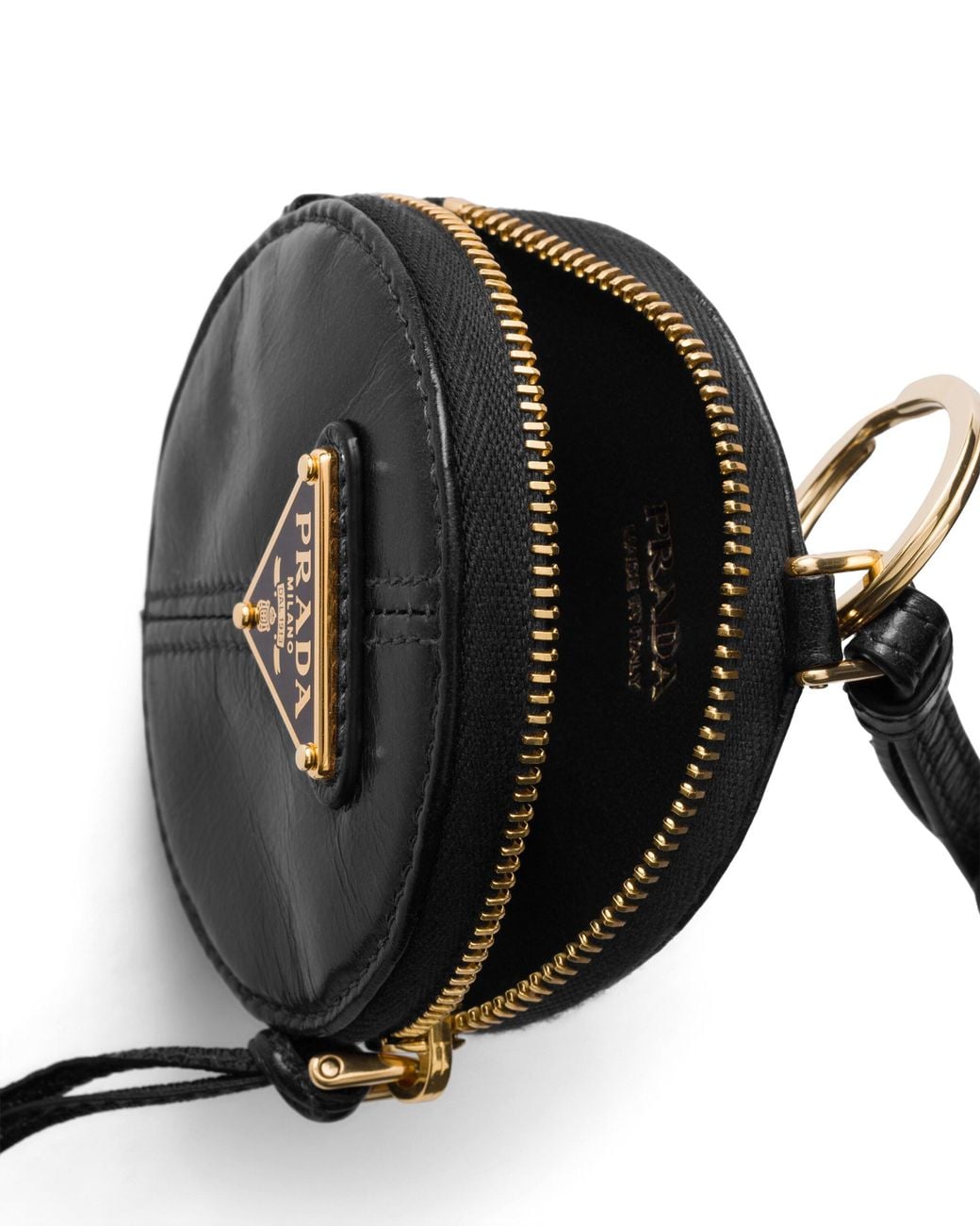 Prada Black Leather Mini-Pouch