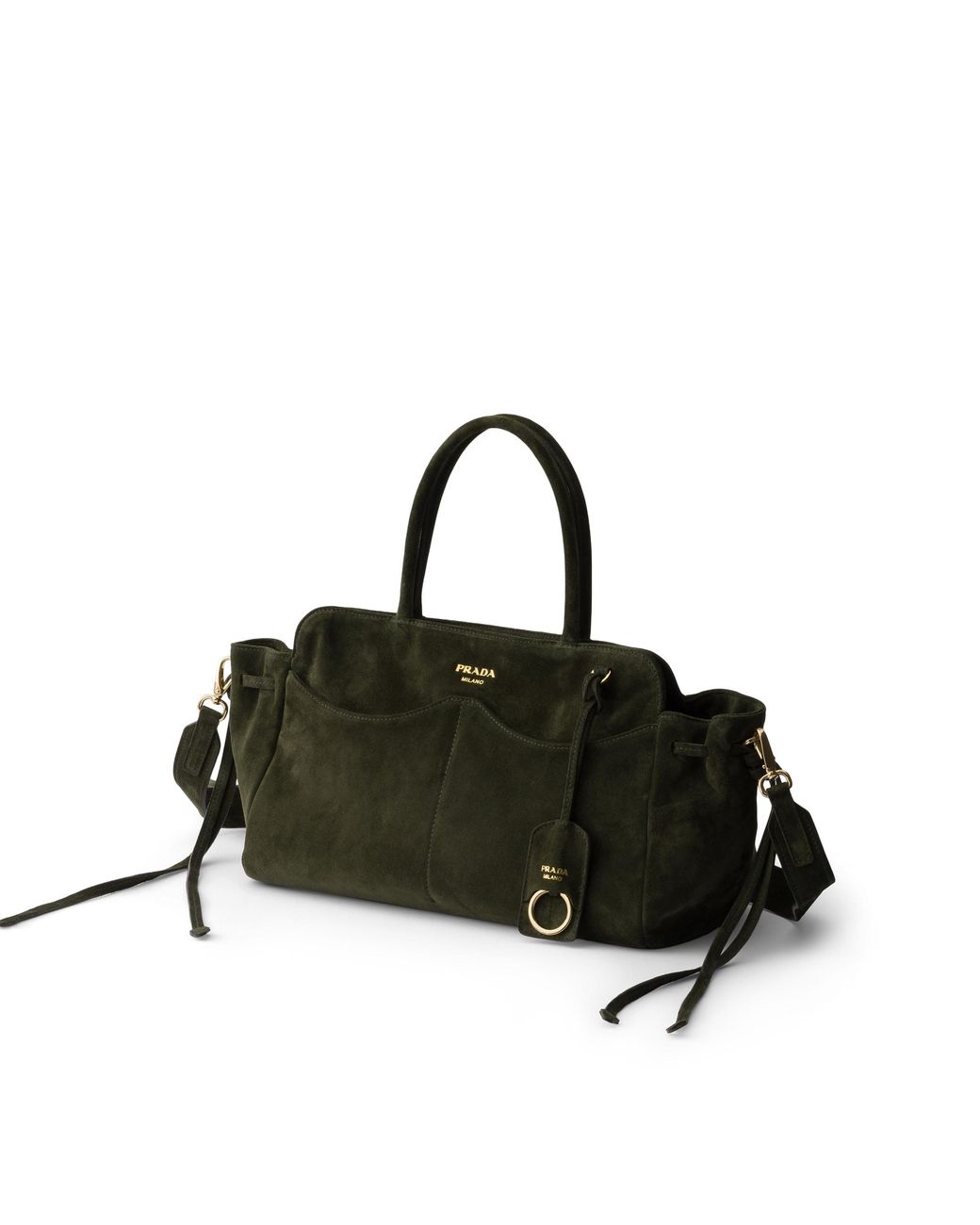 Prada Black Allusion Large Suede Bag