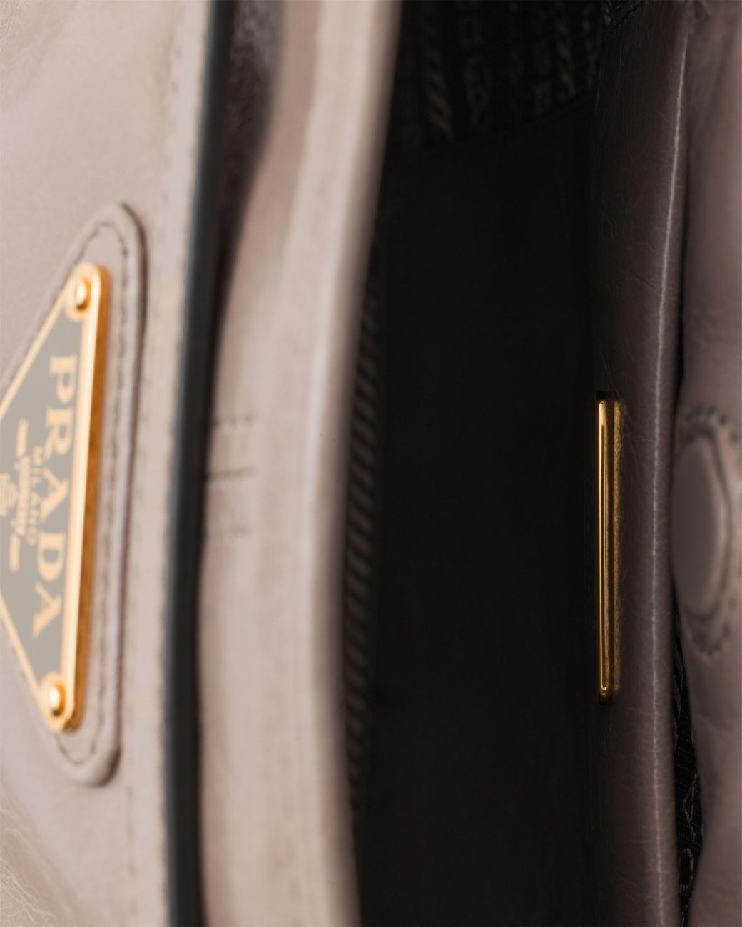 Prada Brown Bonnie Leather Mini Shoulder Bag