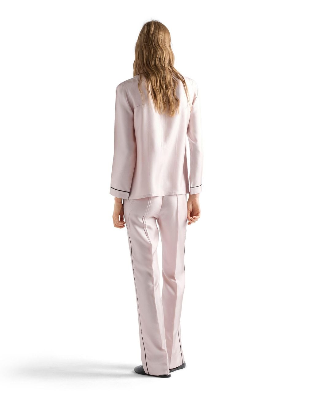 Prada Pink Silk Twill Pajamas