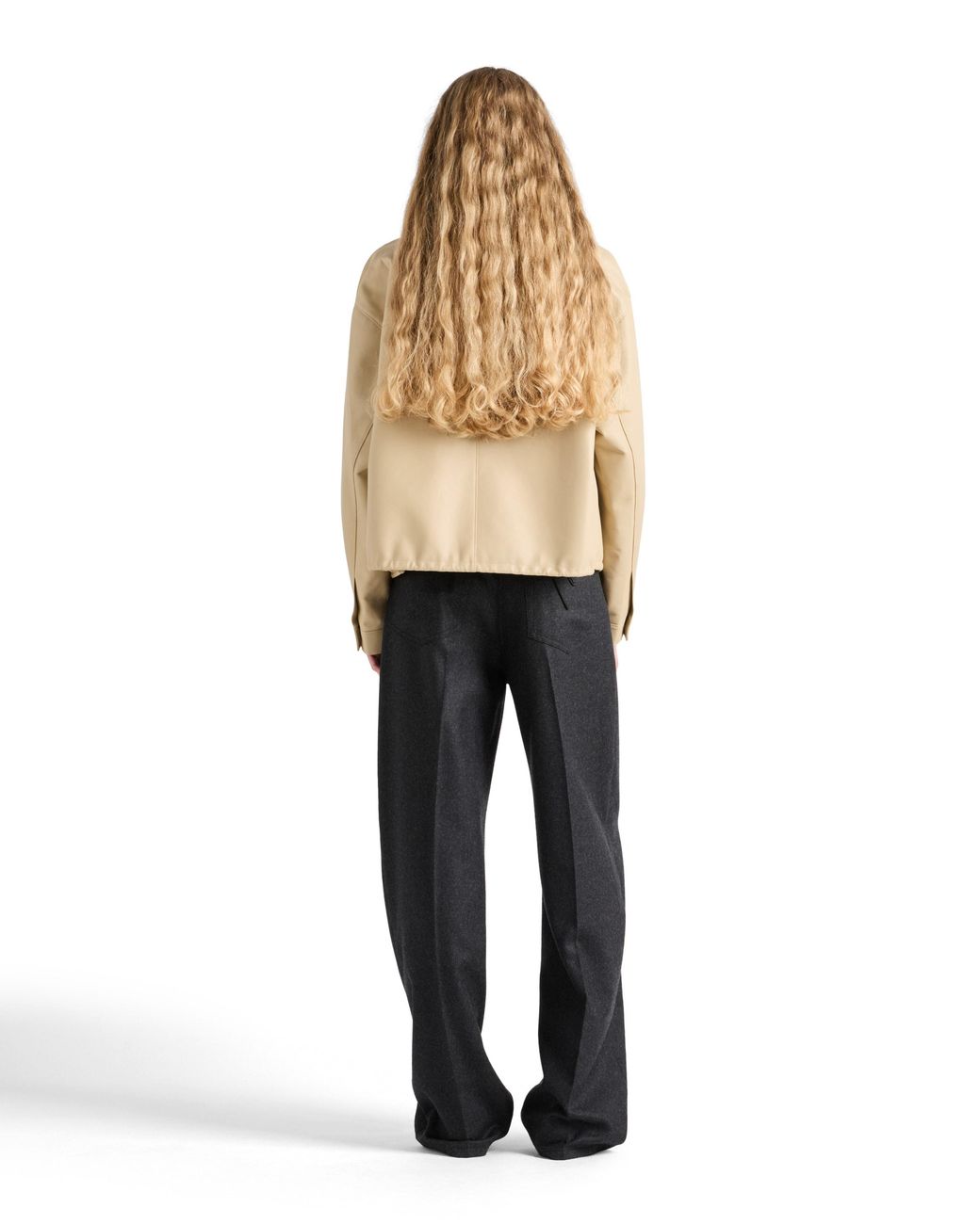 Prada Natural Nappa Leather Blouson Jacket