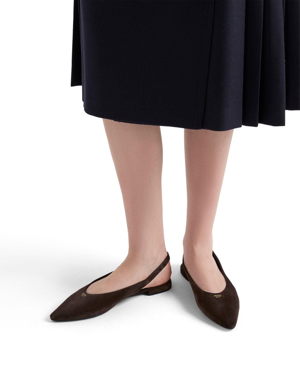 Prada Multicolor Suede Ballerinas