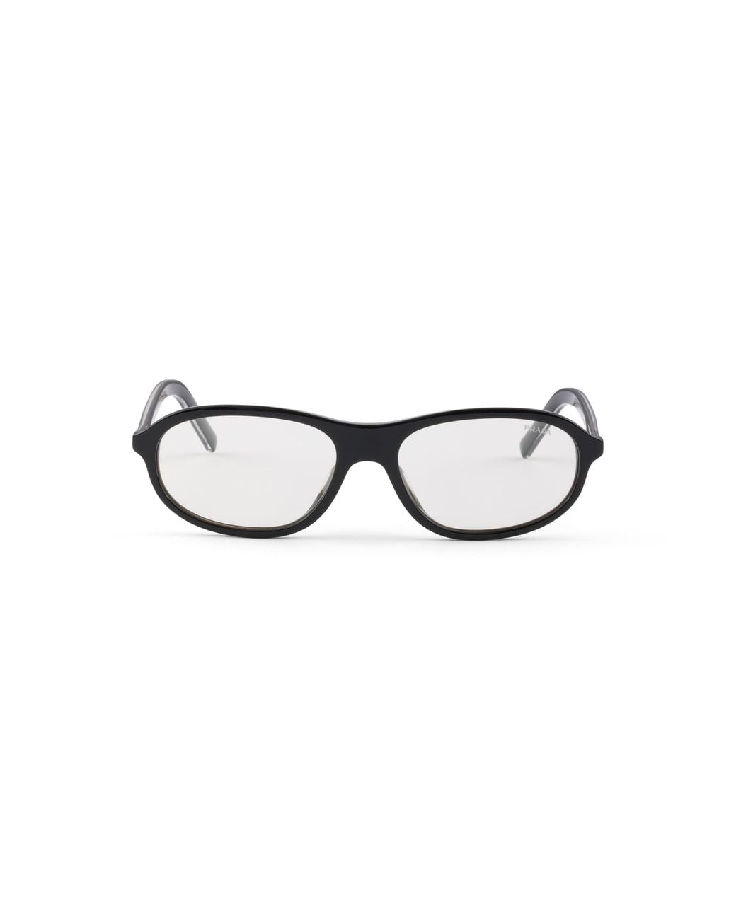 Prada White Sunglasses With The Iconic Metal Plaque