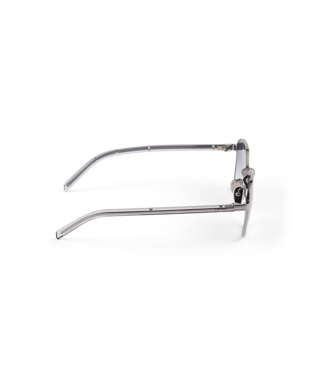 Prada Blue Sunglasses With The Iconic Metal Plaque for men
