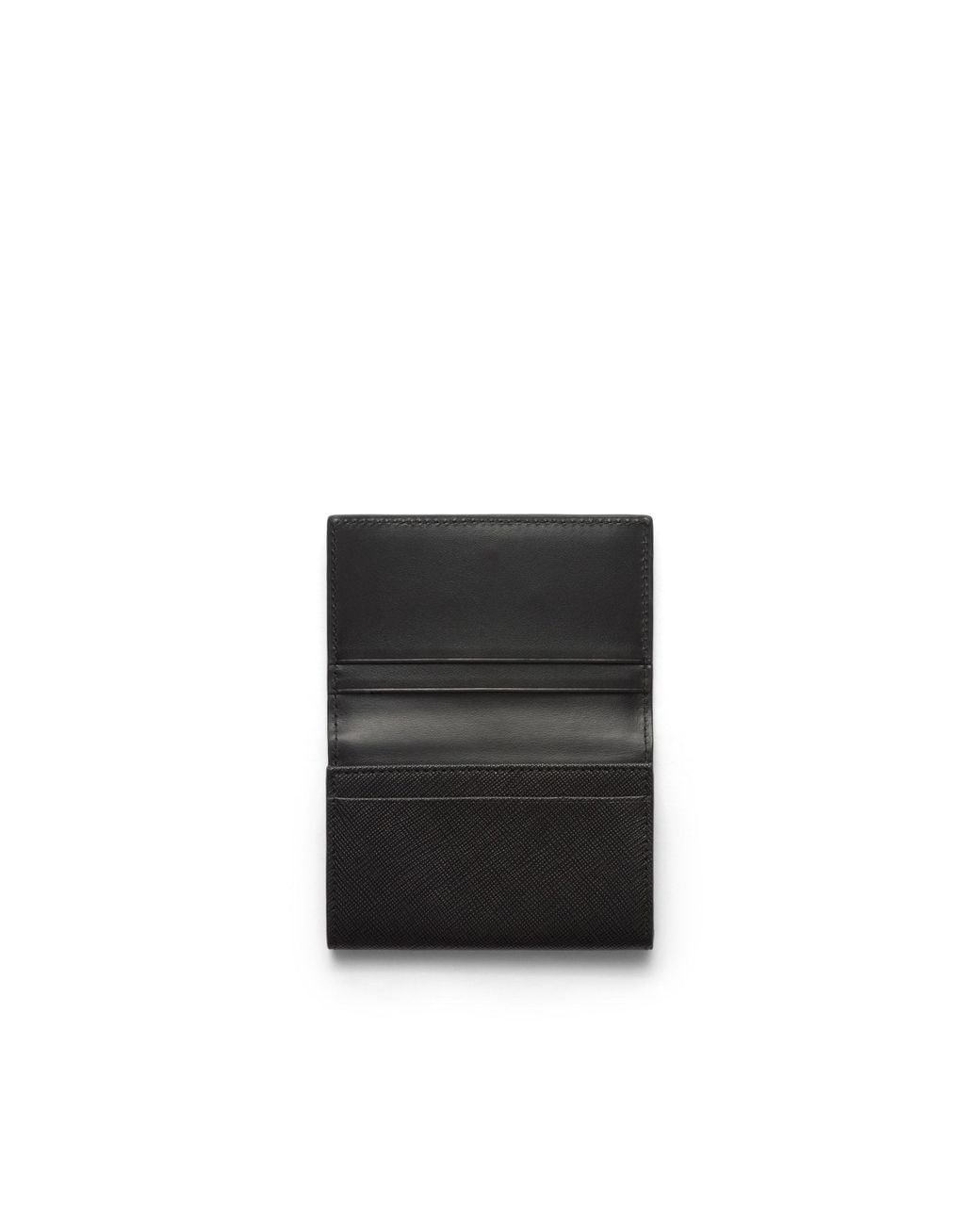 Prada White Saffiano Leather Card Holder