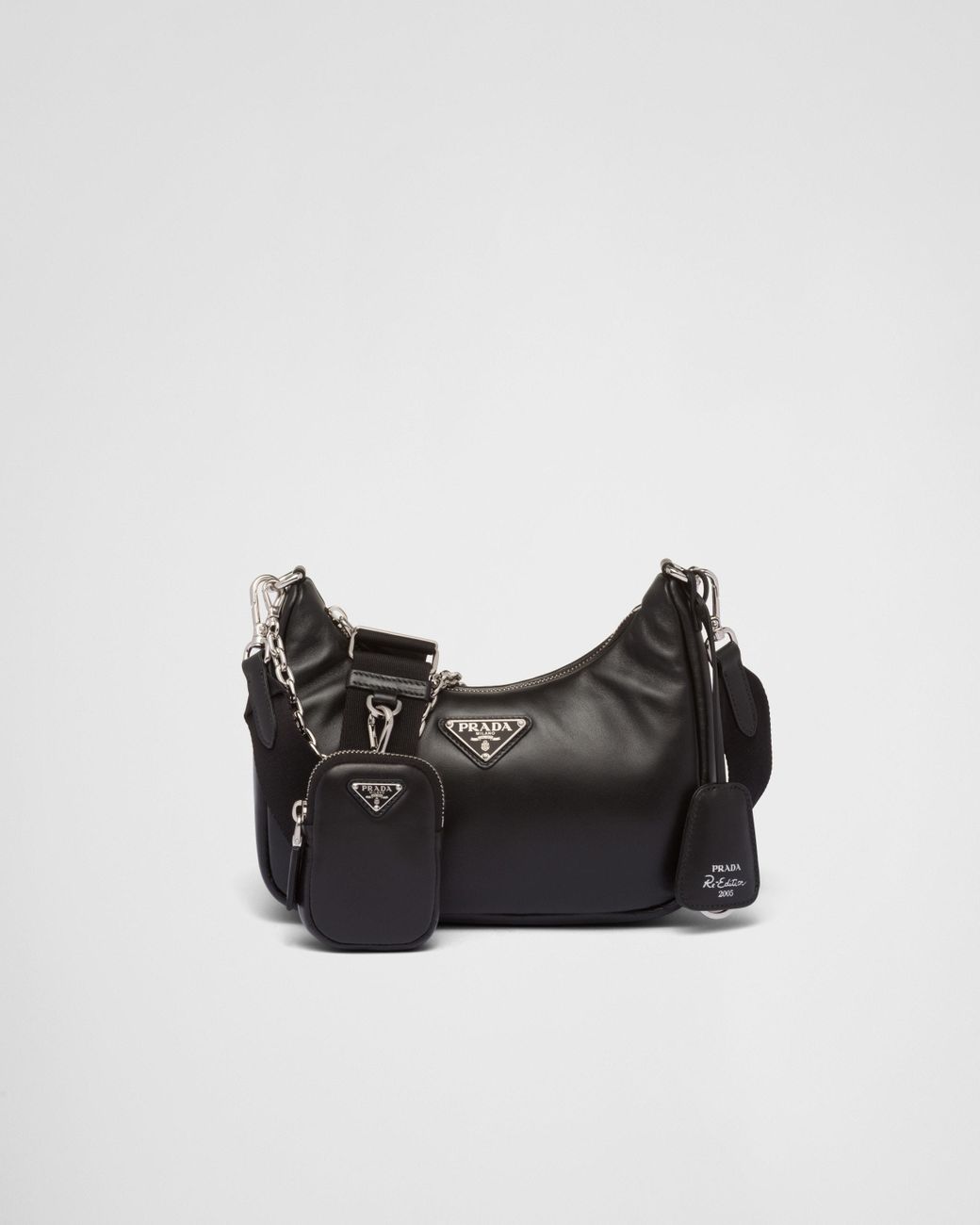 Prada Padded Nappa Leather Re Edition 2005 Shoulder Bag in Black Lyst