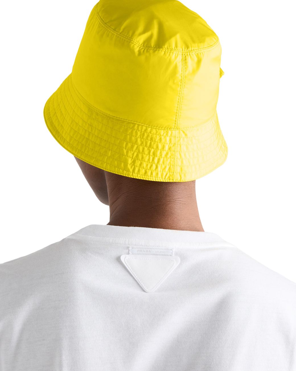 Prada Yellow Foldable Re-Nylon Bucket Hat