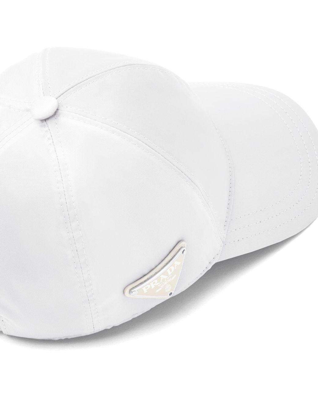 Cappello Da Baseball Con Logo di Prada in White da Uomo