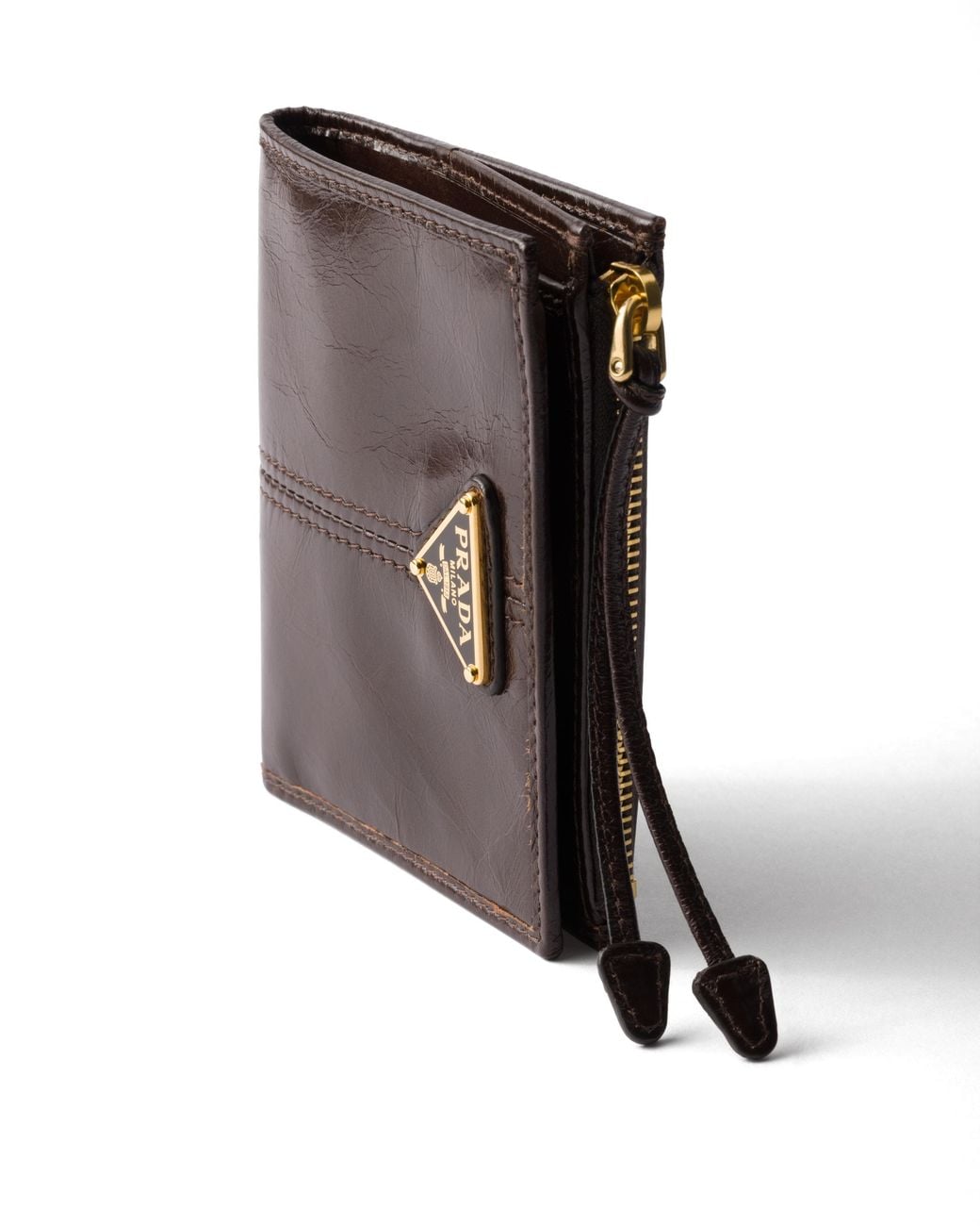Prada White Small Leather Wallet
