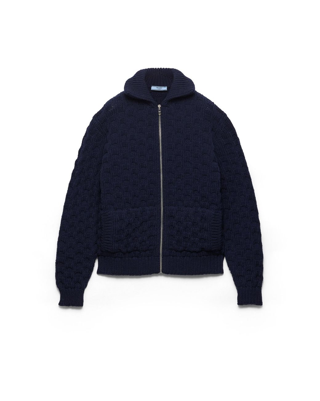 Prada Blue Wool Cardigan