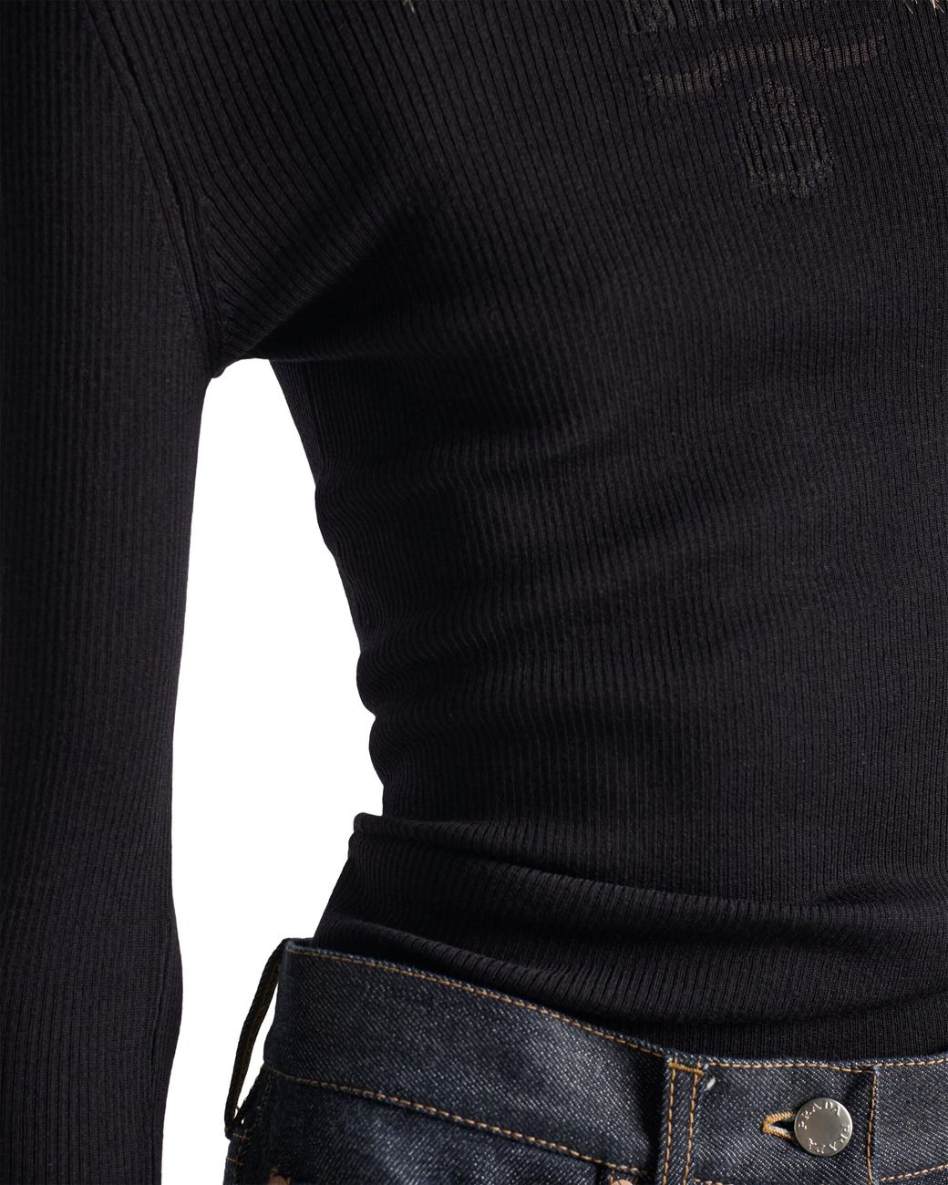 Prada Blue Superfine Wool Crew-Neck Sweater