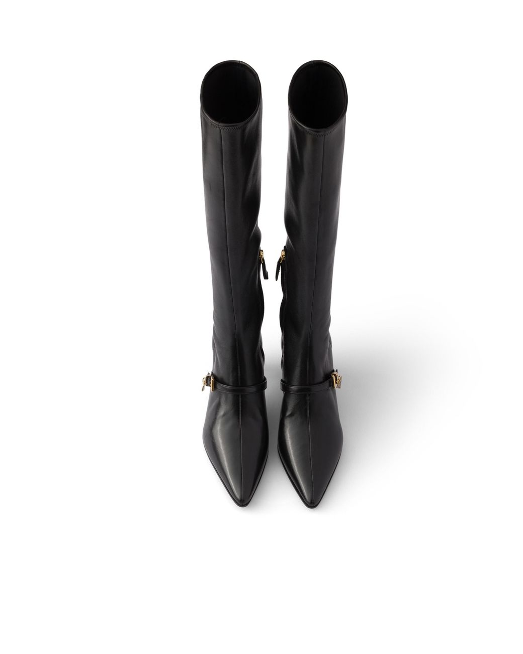 Prada Black Stretch Nappa Leather Boots