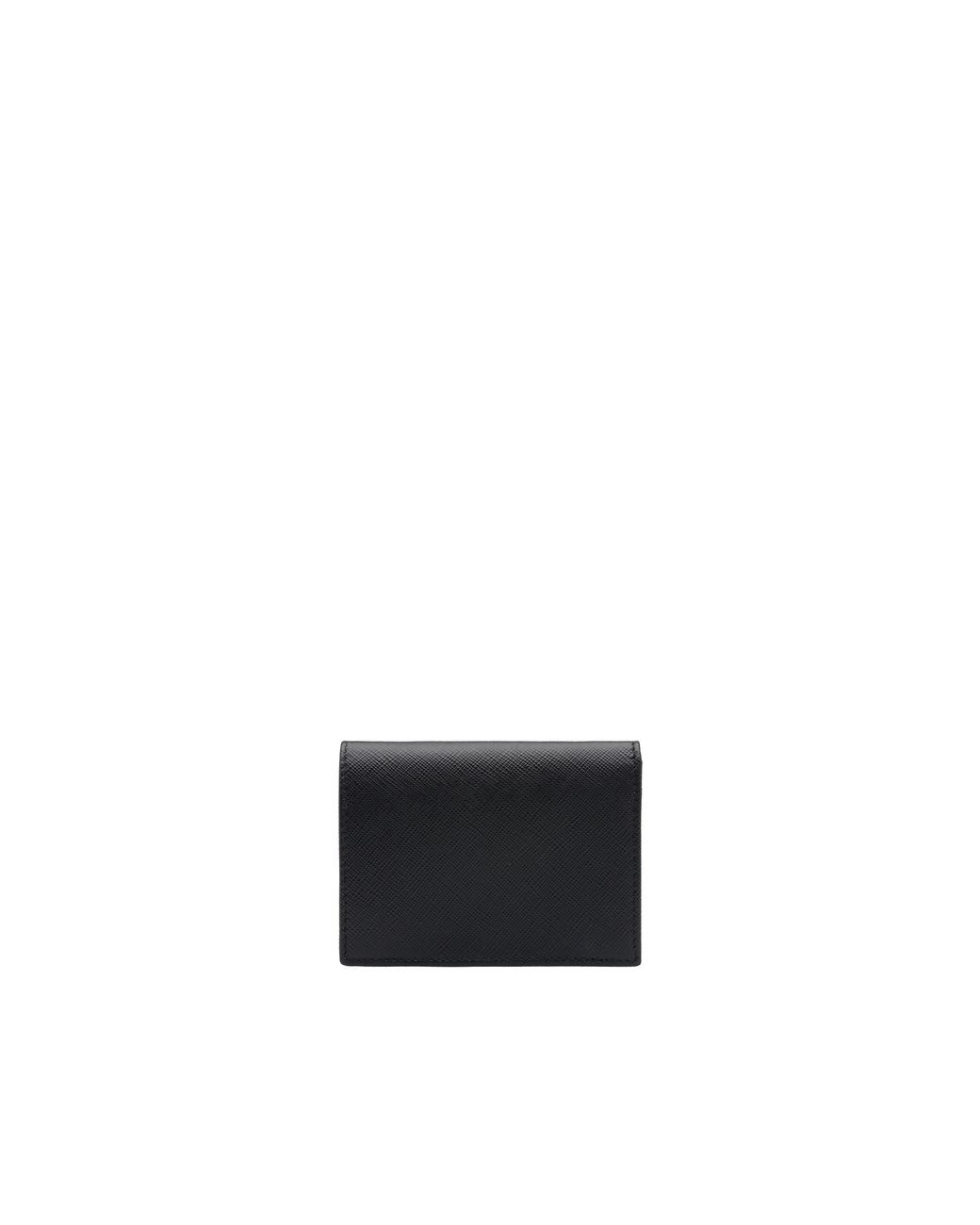 Prada White Small Saffiano Leather Wallet