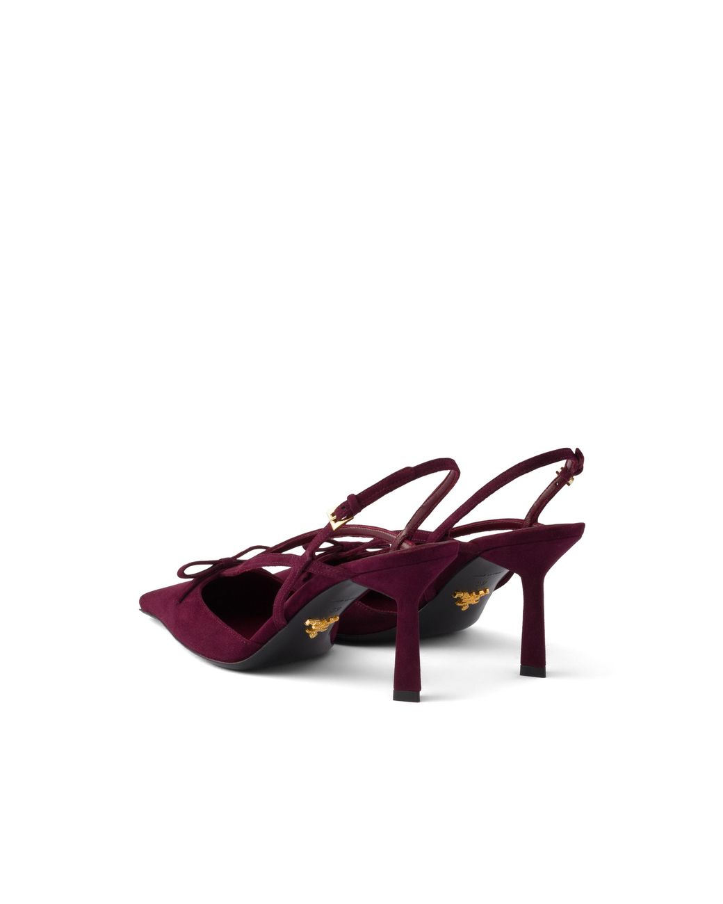Prada Purple Suede Slingback Pumps 75