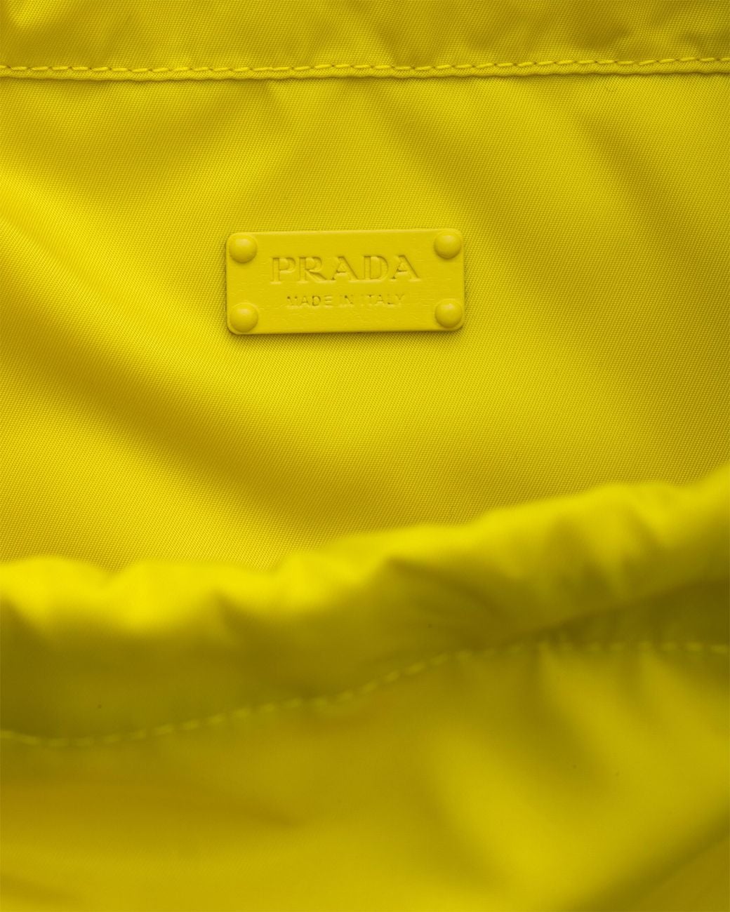 Prada Yellow Re-Nylon Drawstring Backpack