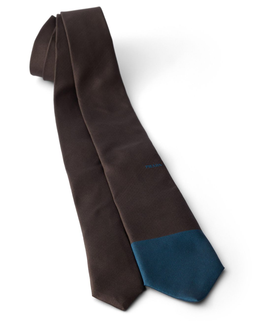 Prada White Silk Tie for men