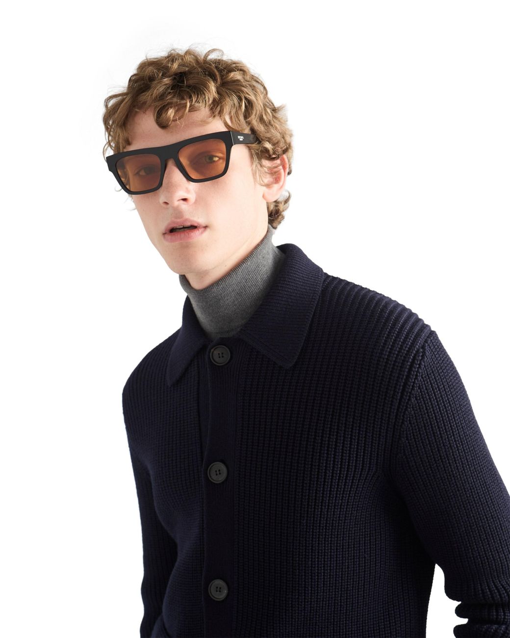 Prada Natural Sunglasses With Logo for men