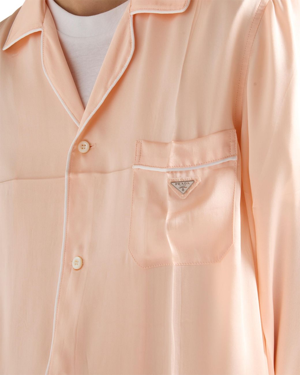 Prada Pink Vintage-Look Satin Pajamas