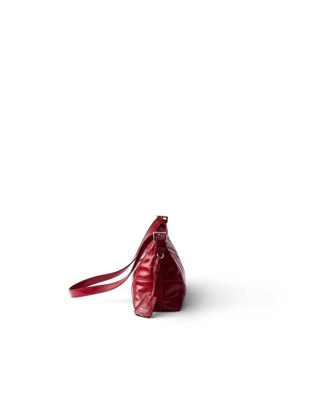 Prada Red Aimèe Medium Leather Shoulder Bag, Ruby