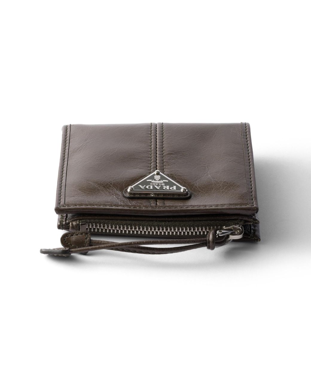 Prada White Small Leather Wallet for men