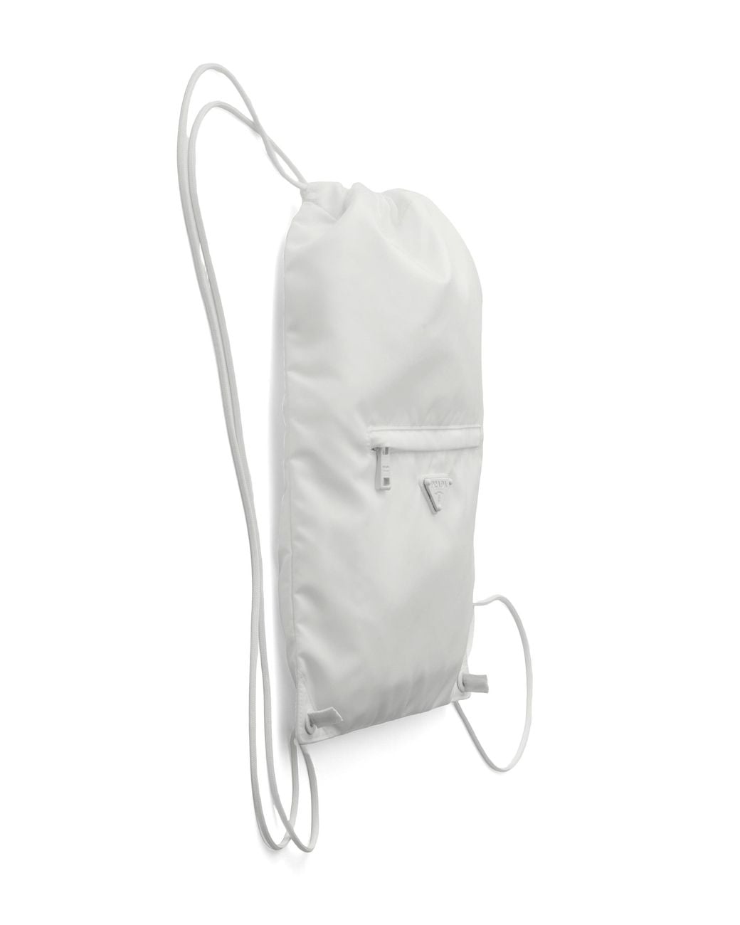 Prada White Re-Nylon Drawstring Backpack