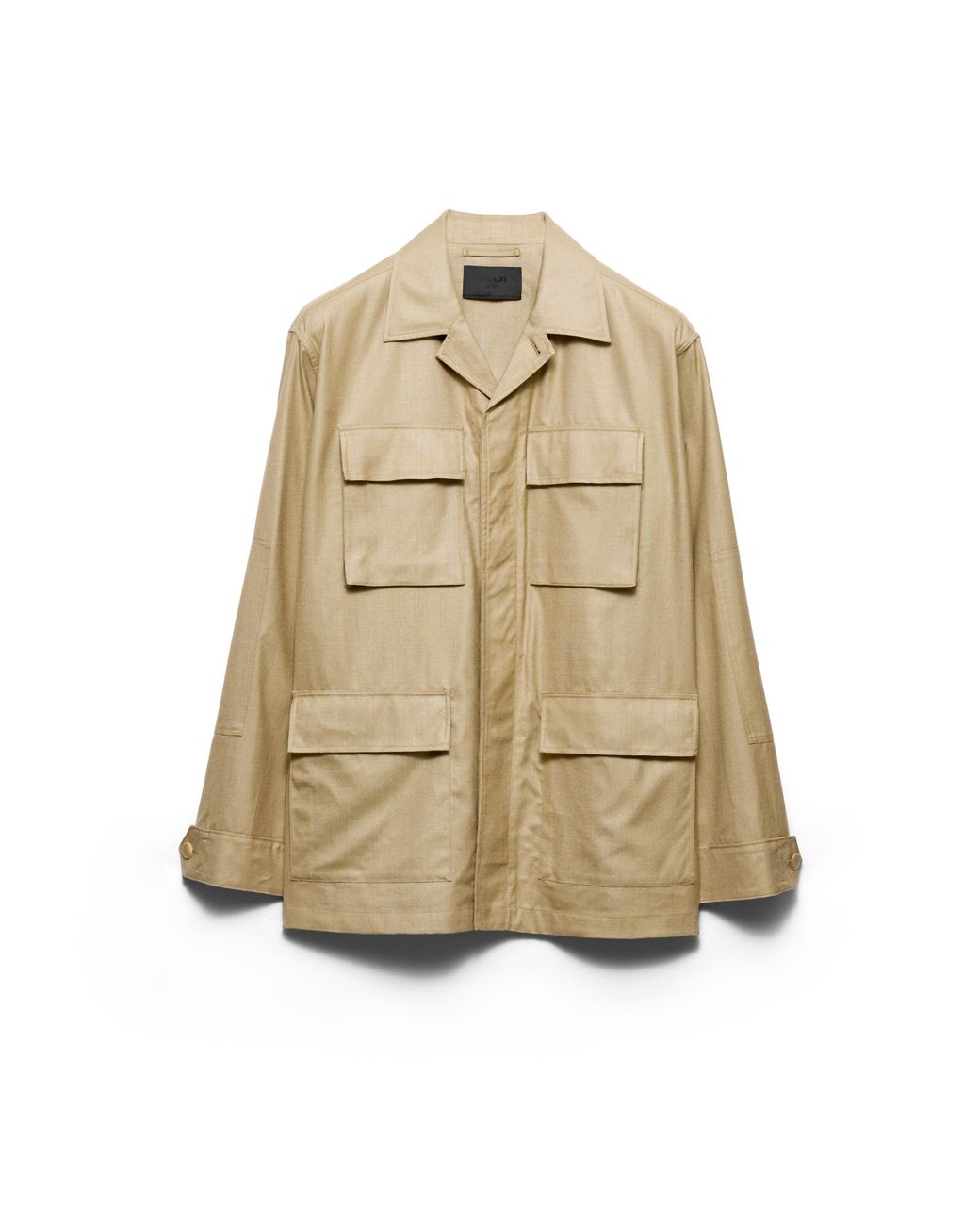 Prada Natural Silk Safari Jacket, Khaki for men