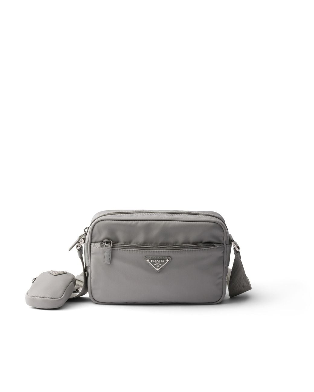 Prada Gray Re-Nylon Shoulder Bag