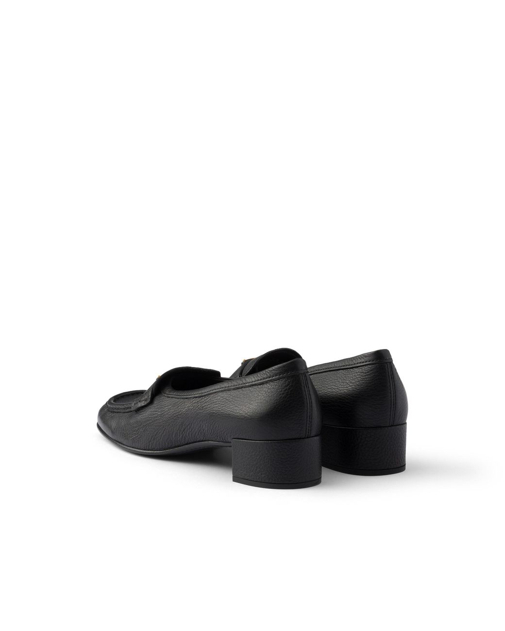 Prada Black Leather Loafers