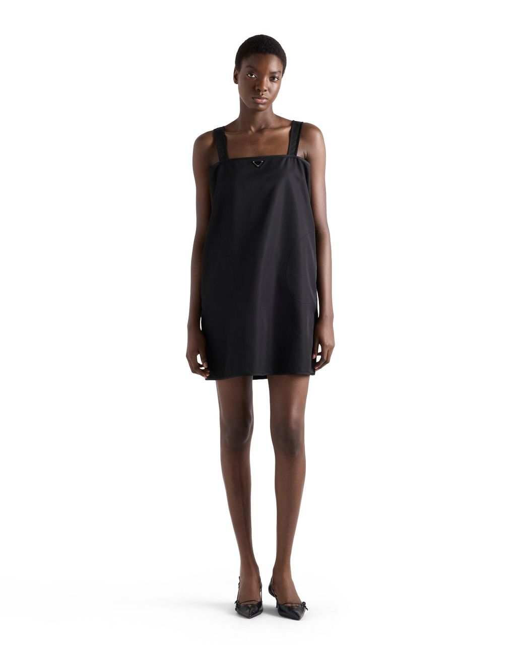 Prada Black Re-Nylon Mini-Dress