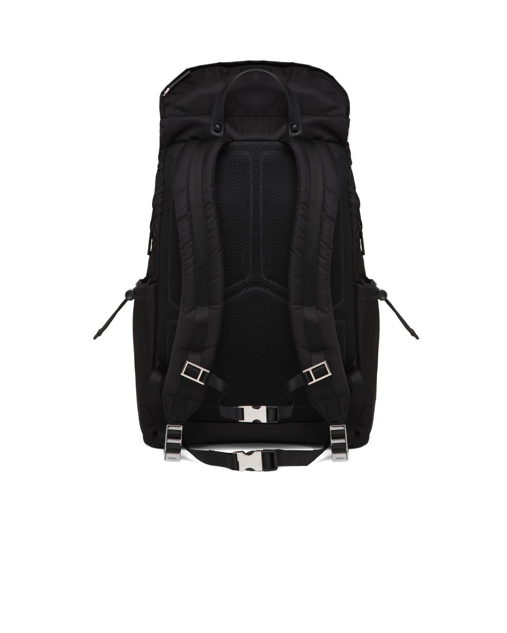 Prada Black Re-Nylon And Saffiano Leather Backpack