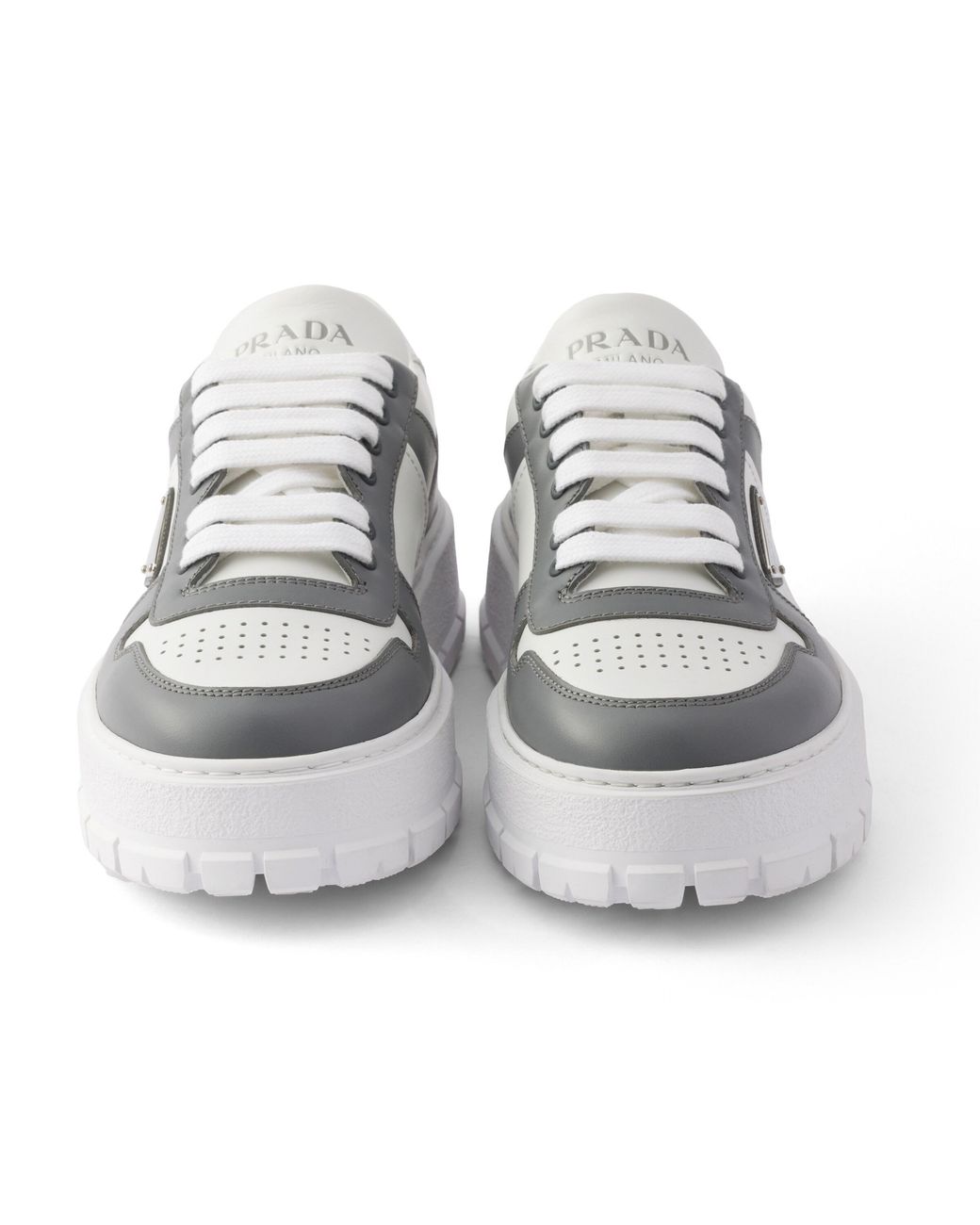 Prada White Leather Sneakers, Size 6 for men
