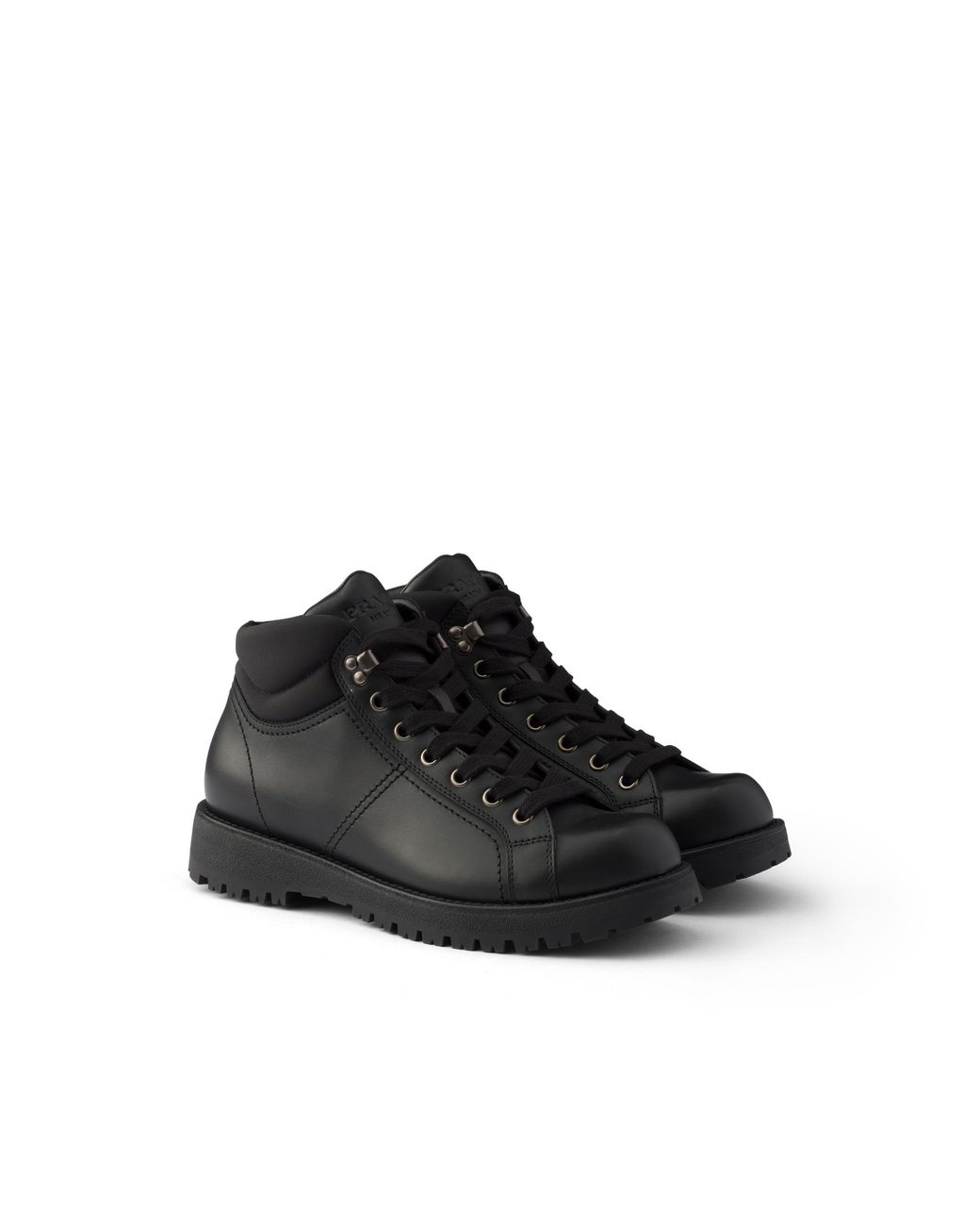 Tronchetti Stringati di Prada in Black da Uomo