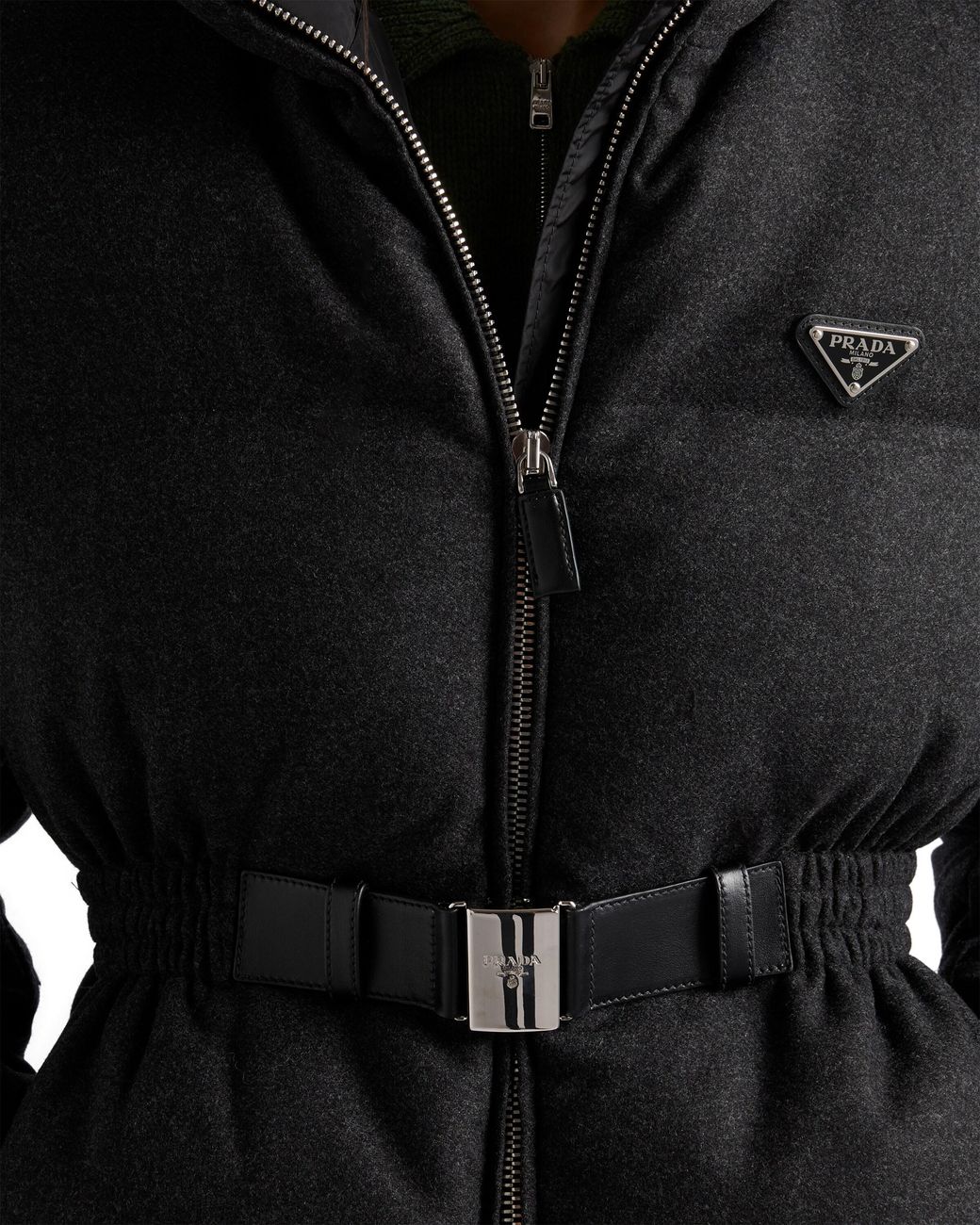 Prada Black Re-Wool Down Jacket