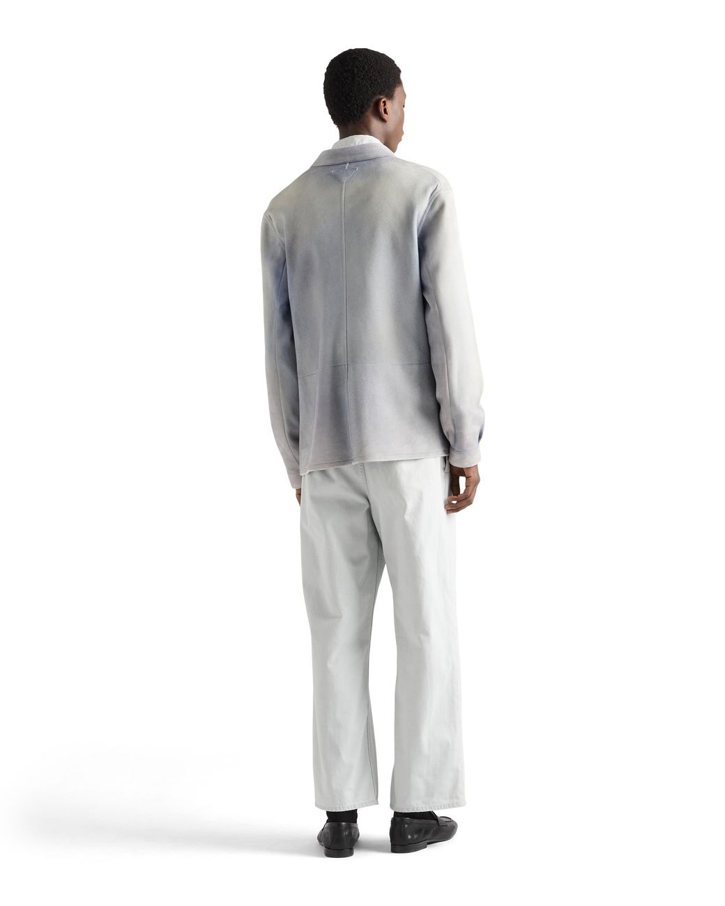 Prada White Regular Bleached Denim Jeans, Sky for men