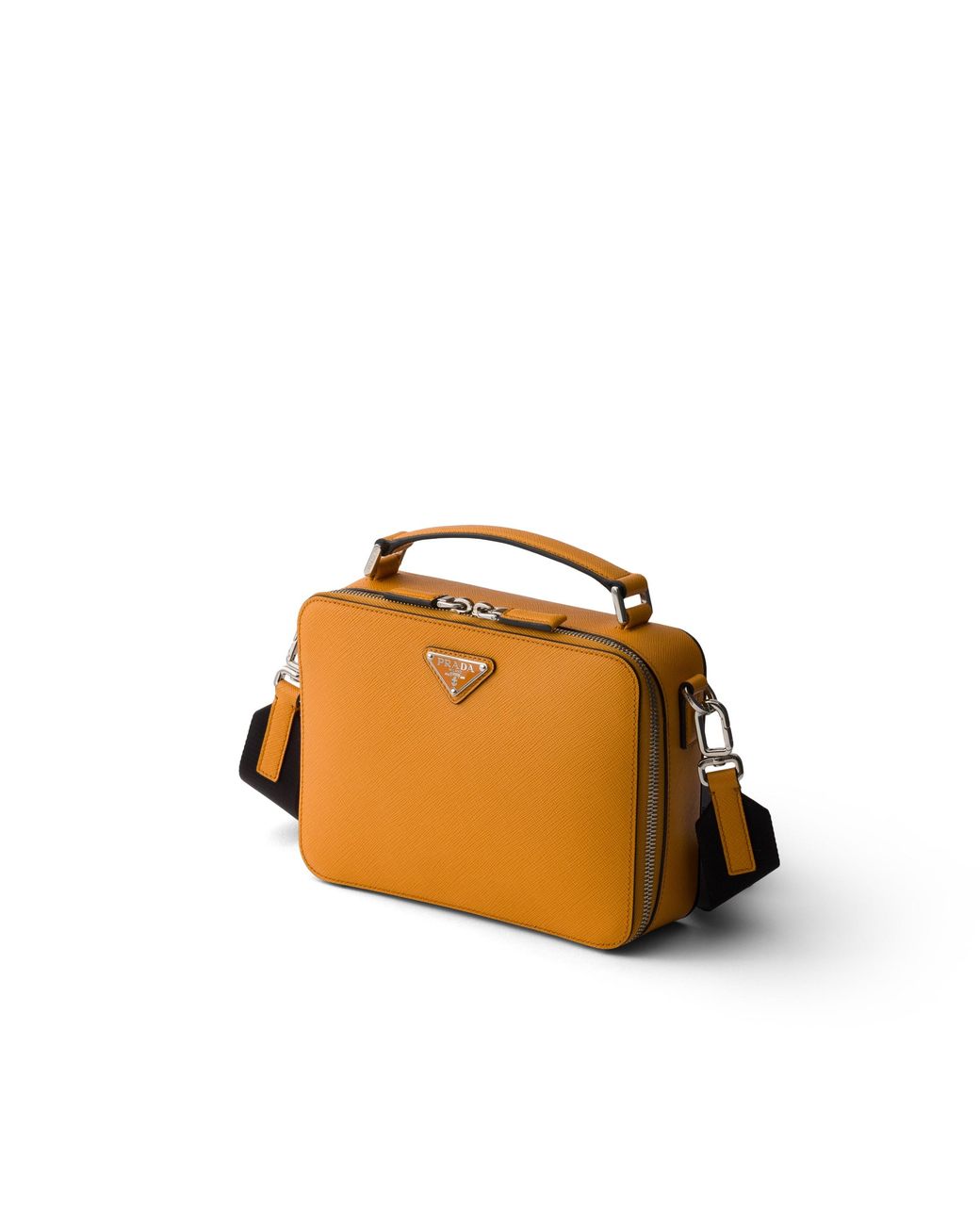 Prada Orange Brique Medium Saffiano Leather Bag, Amber for men