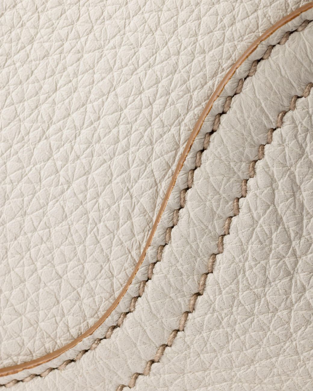 Prada Natural Aimèe Large Leather Shoulder Bag