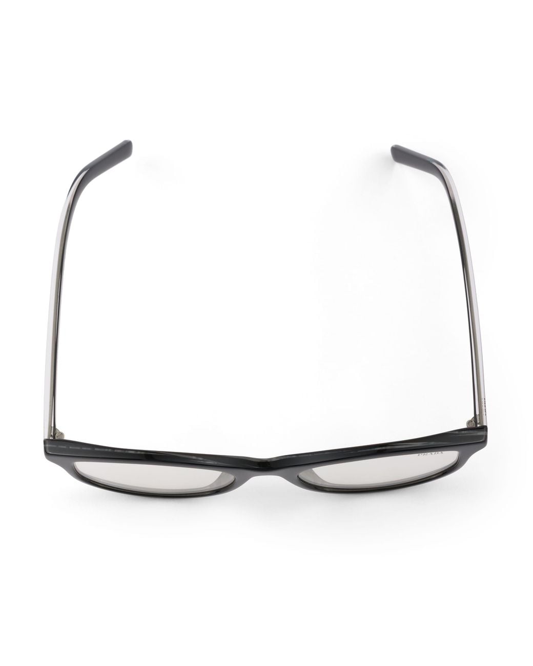 Prada White Sunglasses With The Iconic Metal Plaque