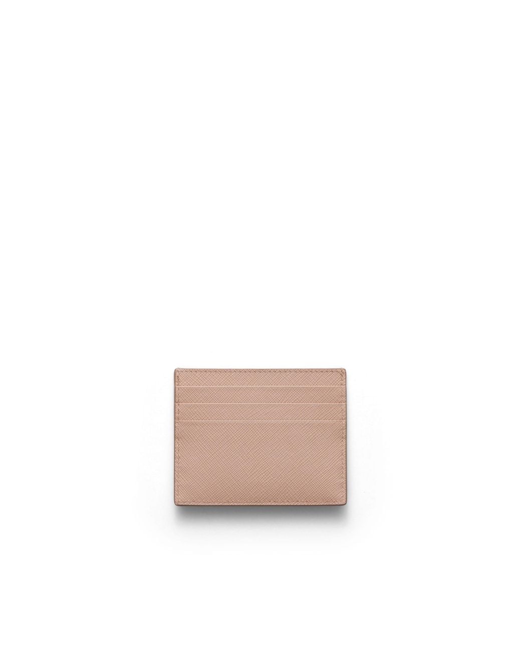 Prada White Saffiano Leather Card Holder