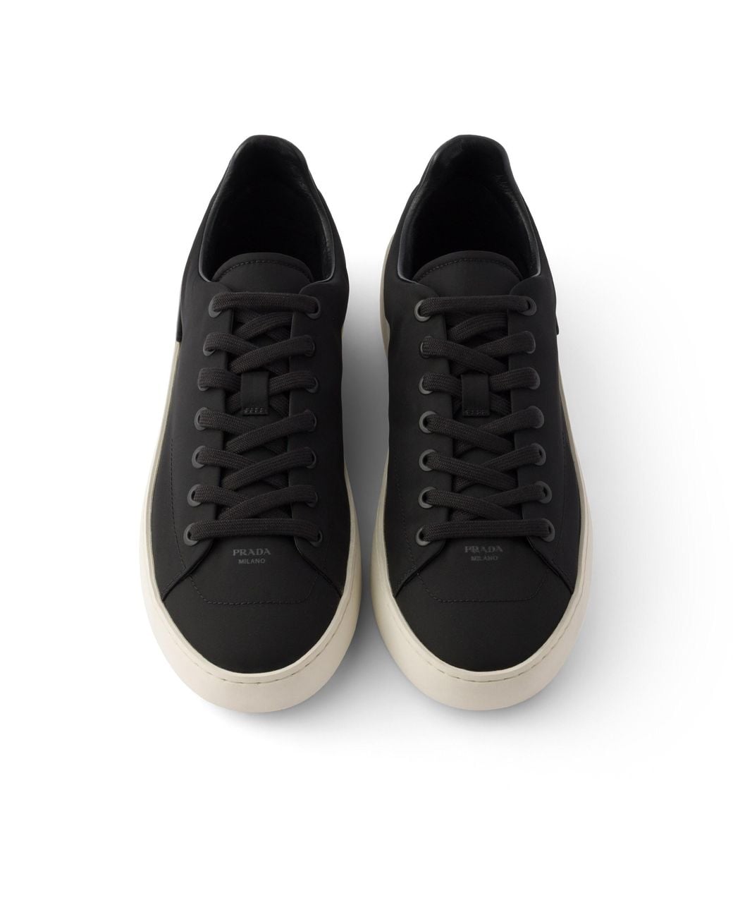 Prada Black Court Re-Nylon Sneakers for men