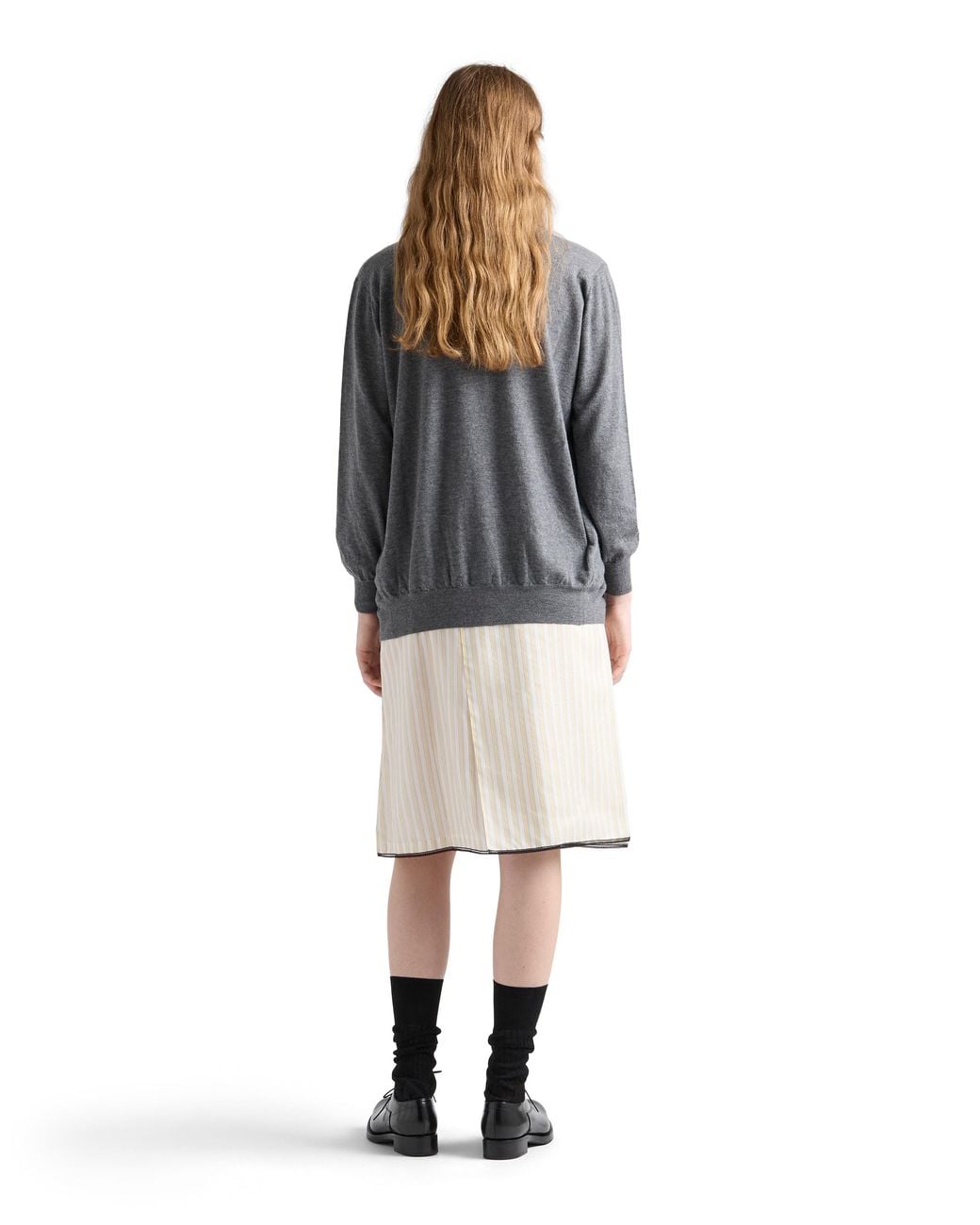 Prada Gray Cashmere Cardigan